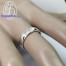 แหวนคู่ แหวนคู่เงินแท้ แหวนเพชร แหวนเงินแท้ แหวนหมั้นเพชร - RC1275di